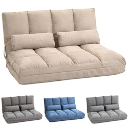 Used in 3 ways- floor sofa, laid-back lounge and sofa bed. This HOMCOM multifunctional cozy sofa create convenience....