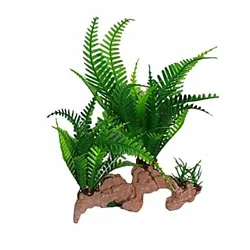 Silk and Plastic Aquarium Plant very Lifelike and natural looking that easily blends into any aquascape. The leaves...