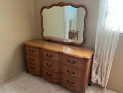 Sherrill Furniture 1960s Bedroom Set (Chest w/mirror, dresser, head/foot board).