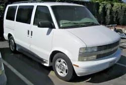 2004 Chevy Astro 8-passenger minivan. 135273 miles. Started with a jump, idled, moved forward and back. No other...