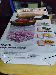new in box nutri chopper (as seen on tv) with bonus storage container included. This chopper is in a unopened box it...