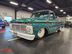 1964 Ford F-100 Short Bed 2-Door Truck. Have a look at this freshened up 302 H.O. powered and bagged 64! Both bumpers...