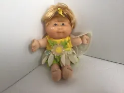 Cabbage Patch Kid Baby Doll Garden Fairy Wings 1995 CPK Green & Yellow 8”. Preowned In Good Condition. This Item Is...