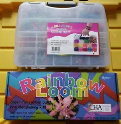 Pre-Owned Rainbow Loom tools and supplies lot.