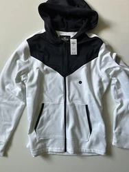 Hollister California Mens Hoodie Sweatshirt Large White Black