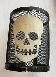 Scentsy Bones Warmer WRAP ONLY Halloween Distressed Skull Skeleton.
