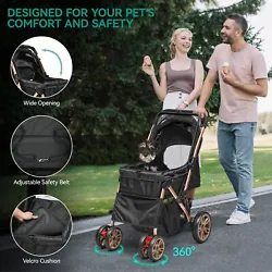 Whether youre taking a quick stroll around the block or jogging through the park, this durable 4-wheeled stroller with...