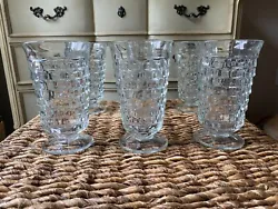 Add some Mid-Century Modern charm to your drinkware collection with this vintage set of six American Fostoria glass...