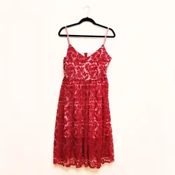 BB DAKOTA Pink Embroidery And Mesh Slip summer midi dress Fairy Core Size 8. BB Dakota whimsical ditsy floral pink...