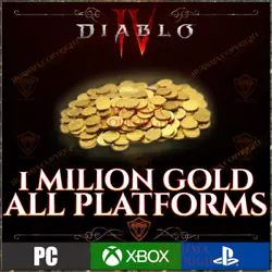 The item for sale is 1 milion gold gold in diablo 4 for all platforms / servers. Diablo 4 Gold 1.000.000 Gold. All...