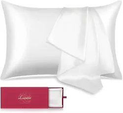 Two Sleeping Experiences – Lacette silk pillowcase features two fibers: A side is made of 100% natural 6A mulberry...