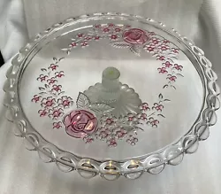 The raised design is under the plate. Beautiful red accents. Very nice condition. Certainly not noticeable when your...