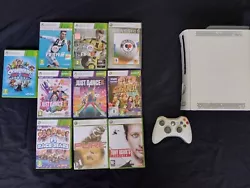 Xbox 360 NON TESTÉE Avec Manette Et Lot De Jeux. Je ne peux pas tester la Xbox car je nai pas les câbles...