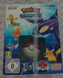 Pokémon Saphir Alpha avec Pokéball et Poster Pokédex de Hoenn (Nintendo 3DS,....