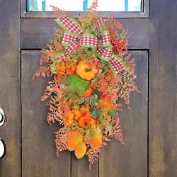 This autumn wreath is a perfect festivals gift for grandparents, parents, friends, colleagues and neighbors. Fall...