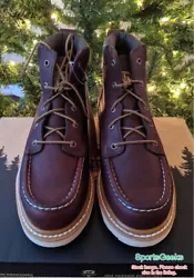 Model: 83605. T he Boots are unworn and in pristine condition. Color: Dark Red Oiled Leather.