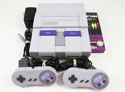 SNES Super Nintendo System. RF or A/V Hookup. The Super Nintendo System. Everything you need to play! system in good...