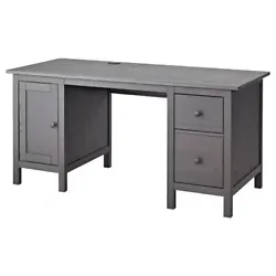 Ikea Office Desk, dark gray stained, 61x25 5/8 