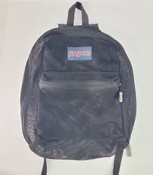 Jansport Black Mesh Stadium Friendly Backpack. This used backpack is in overall great condition with hardly any...