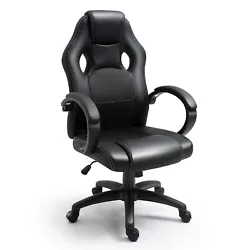 Polar Aurora Office Chair Leather Desk Gaming Chair High Back Ergonomic Adjustable Chair Task Swivel Executive Computer...