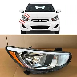 Fitment: 2015 2016 2017 Hyundai Accent. Without LED projector beam. Without projection headlamps 100% Brand New Fast...