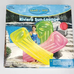 Vtg Intex Sand N Sun Pink Pool Float Lounge Neon Frost Vinyl Barbiecore CosplayColor is shown in pic as open circle in...