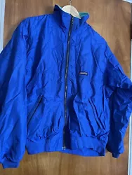 PLEASE SEE PICTURES Vintage Patagonia Bomber Jacket Fleece Lined Full Zip Size M.