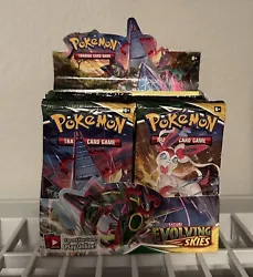 10x Evolving Skies Booster Pack Lot - Factory Sealed Pokemon Card Game FREE SHIP. You will receive 10 unopened evolving...