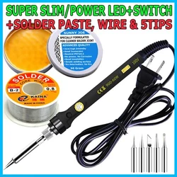 Clean soldering iron tip and 