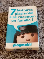 Bonjour Playmobil : 1 Jeu de cartes à jouer ancien 7 familles PLAYMOBIL ▪️L’emballage est abîmé et tacher voir...