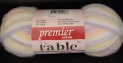 FOR SALE IS A SKEIN/BALL OF (DISCONTINUED) PREMIER FABLE YARN - RAPUNZEL. WRAPPERS/LABELS MAY HAVE WEAR AND TEAR FROM...