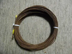 100 foot coil of 1.2mm Earthen Brown Braided Dacron Polyester. Take a close look at the fine braid ! Dacron/Polyester...