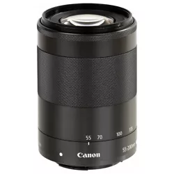 MFR# 9517B002. Canon EF-M 55-200mm f/4.5-6.3 IS STM Lens (Black). An STM stepping motor is also featured, which...