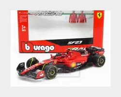 1:43 BURAGO Ferrari F1 Sf-23 #55 Season 2023 Carlos Sainz Red Black BU36836SA.