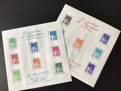 Timbre France neuf 2001 Y&T BF41 et BF42 les couleurs de MarianneLes 2 blocs feuillets, valeur faciale 7,87€, côté...