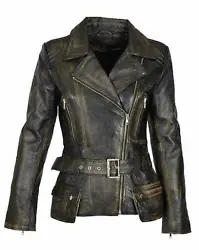 100% lambskin leather jacket. Every single product is crafted by our skilled designers. Therefore, there may be slight...