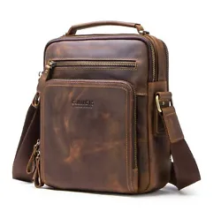 Material:Crazy Horse Cow Leather. Note: Shoulder Bag only, other accessories Not included.