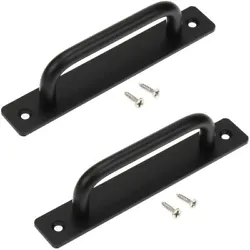 The barn door handle set includes all of the necessary hardware to install on your door. Just drilling two holes in the...