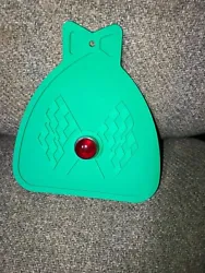 This is a GREEN old school mudflap with included RED, GREEN OR BLUE jewel. THE MUDFLAP IS GREEN. CHOOSE RED GREEN OR...
