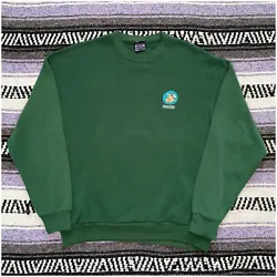 Vintage 80s Airwalk Sweatshirt Large Green VTG Keith Haring Hook Ups Birdhouse. In great condition, major cracking in...