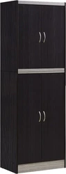 Generous in space and height, the Hodedah 72 in. High Kitchen Pantry is what your kitchen needs for extensive storage....