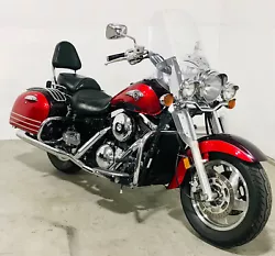 This Classic Kawasaki has Factory forward Floorboards with Heel toe Shifter and pullback bars that give the rider a...