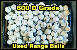 These are the balls that did not make it into our A, B or C grades. Perfect for your golf range. Representative samples...