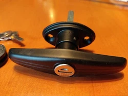TRUCK TOPPER T-HANDLE CAMPER SHELL SCREW MOUNT LOCK. Condition is New. IMPORTANT NOTE: When the handle is at a...