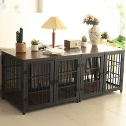 Features: End Table/ Crate, With Divider. 1 x Furniture Style Dog Crate. Door: 4 doors. Type: Dog Cage.