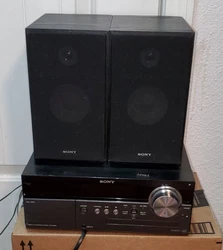 Sony HCD-MX500i Micro Stereo System CD player iPod Player w/2 Speakers. *TESTED* Working. No remote. The sound from...