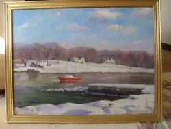 A beautiful winter scene painted by GAIETTO and it is SIGNED.