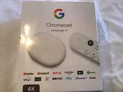 Elevate your streaming experience with the Google Chromecast with Google TV 4K UHD Media Streamer in Snow. This...