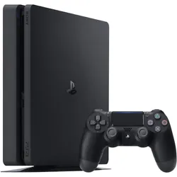 Console Sony PlayStation 4 Slim Noir 500 Go. Manette Dualshock 4 couleur aléatoire. Boite dorigine non fournie, codes...