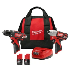 The 2494-22 M12 Cordless 2-Tool Combo Kit includes the M12 3/8